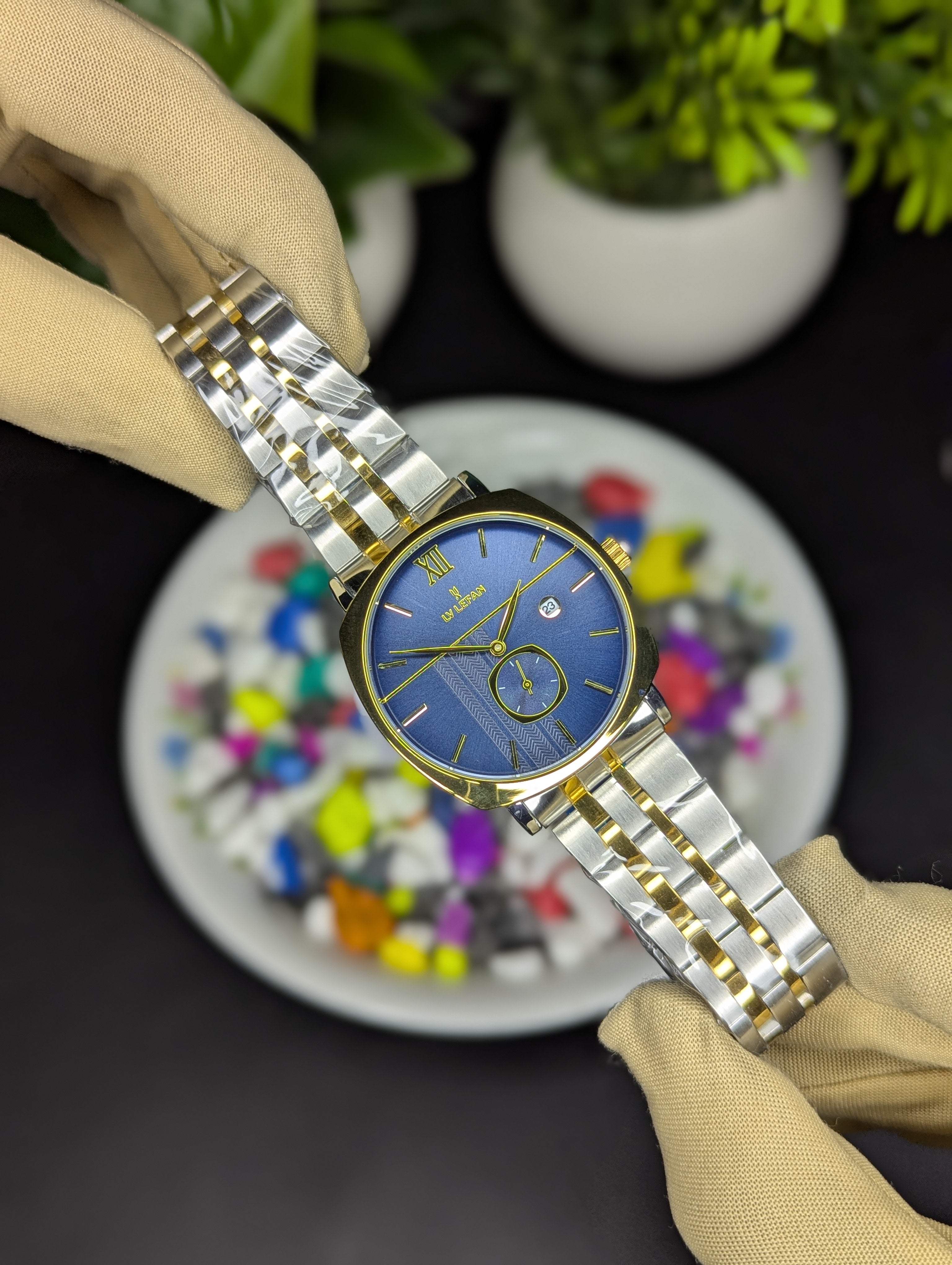 LV LEFAN 5597 Chronograph Edition - Premium(Stainless Steel Bracelet) Watch