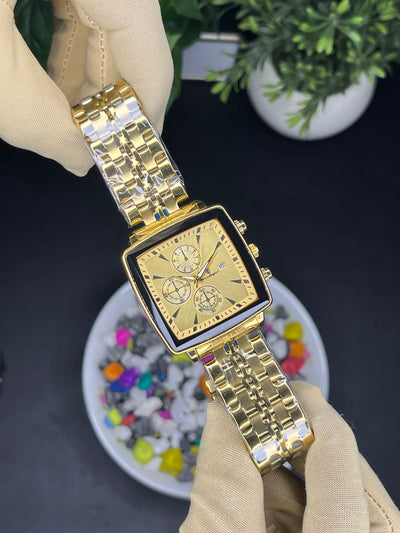 Poedagar Square Shape Edition - Premium (Steel Bracelet) Watch