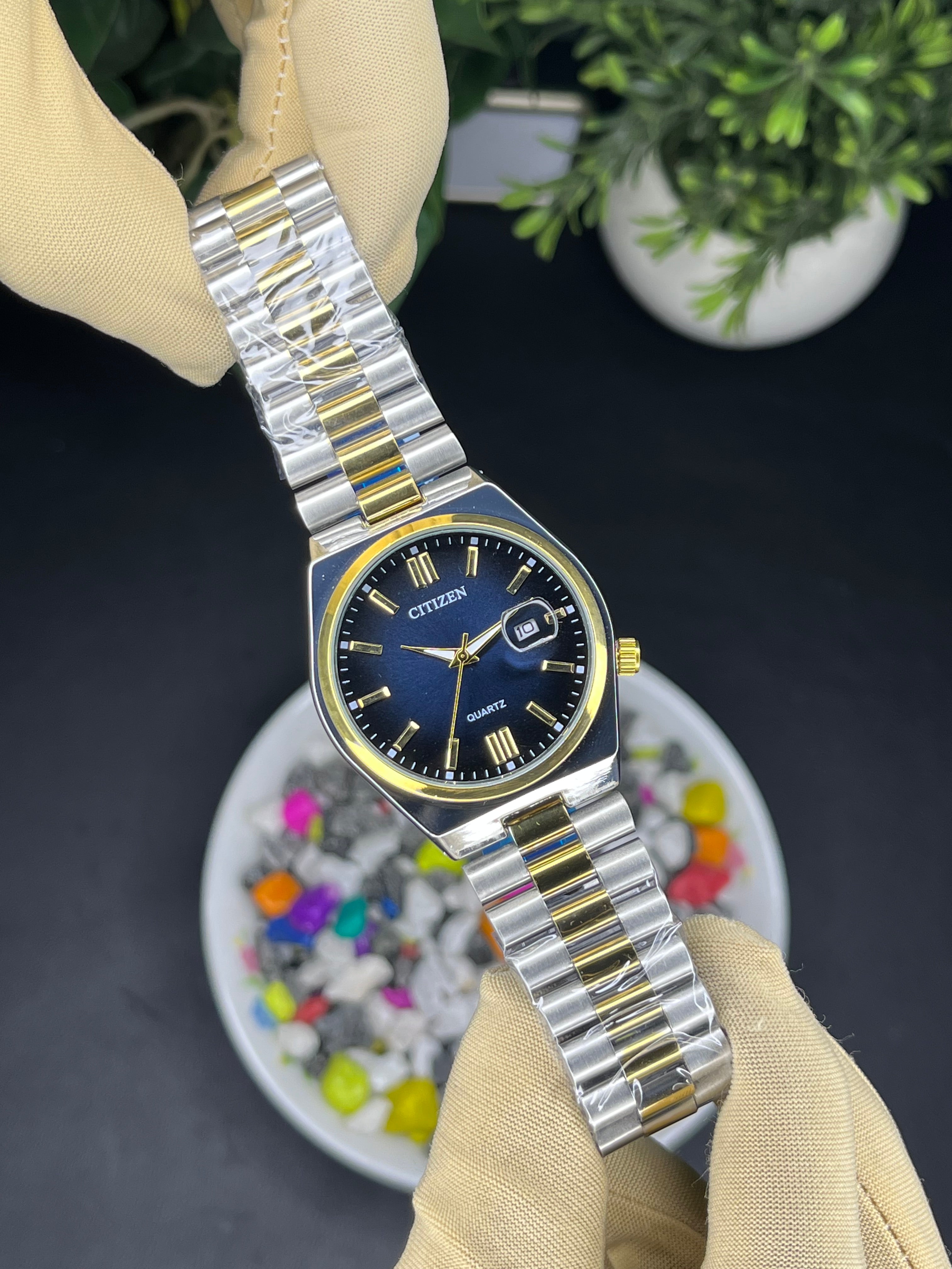 Citizen Date Blue Dial Edition - Premium (Steel Bracelet) Watch