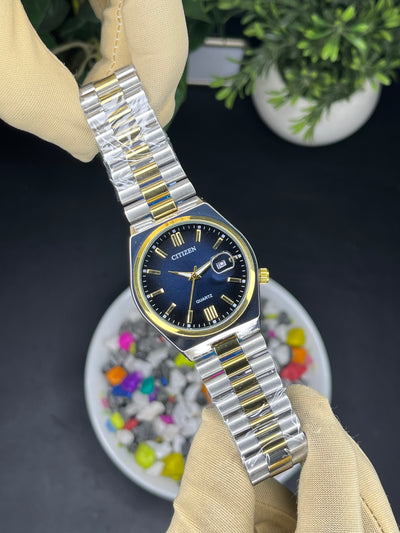 Citizen Date Blue Dial Edition - Premium (Steel Bracelet) Watch
