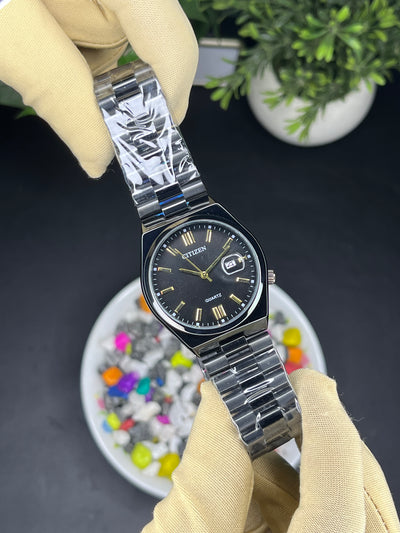 Citizen Date Black Edition - Premium (Steel Bracelet) Watch