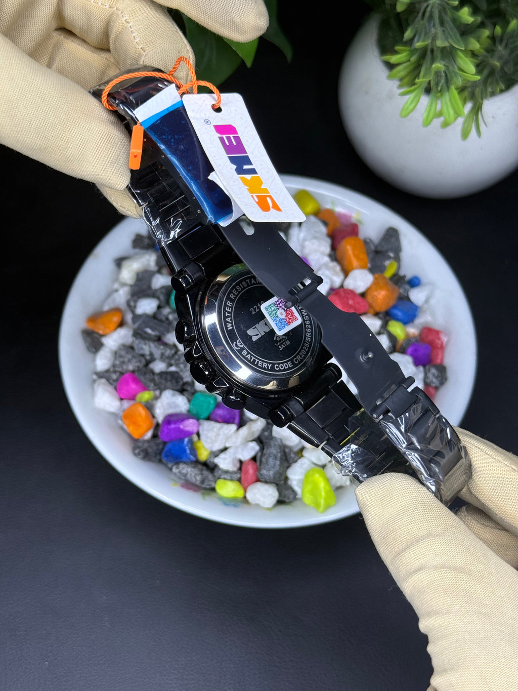 Skmei Analogue & Digital 2210 Black - Premium (steel Bracelet) Original Watch