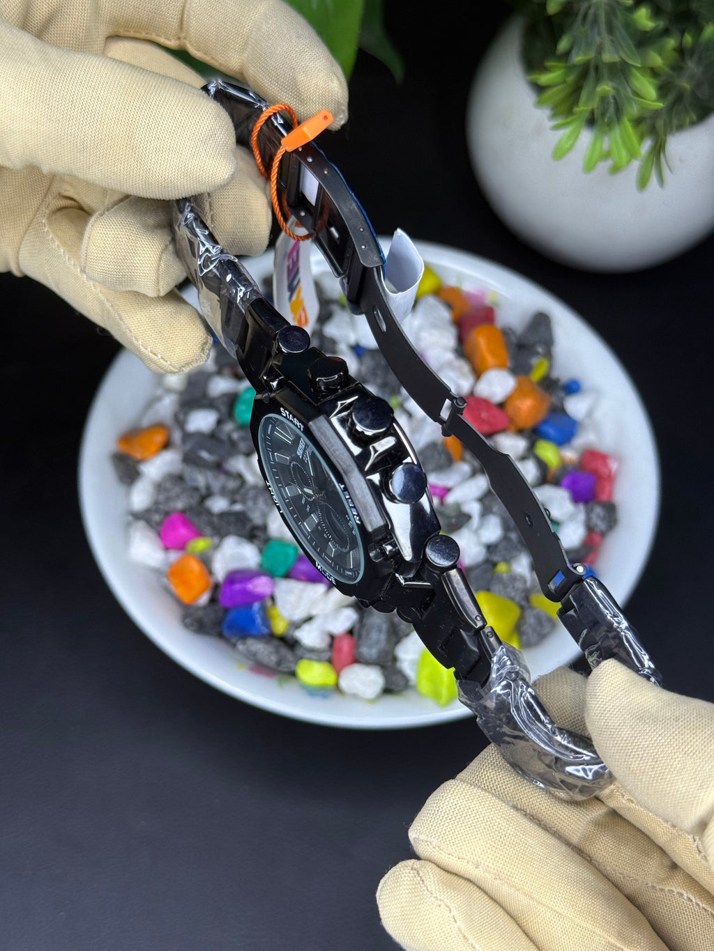 Skmei Analogue & Digital 2210 Black - Premium (steel Bracelet) Original Watch