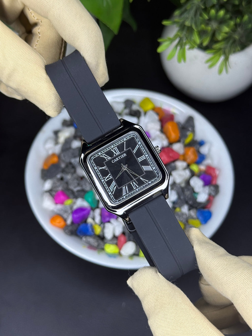 Cartier Black Dial Edition - Powerfull Megnatic Lock