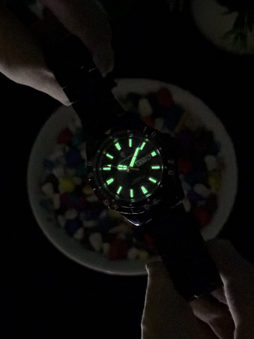 Poedagar Day & Date Black Radium Dial - Premium (Steel Bracelet) Original Watch