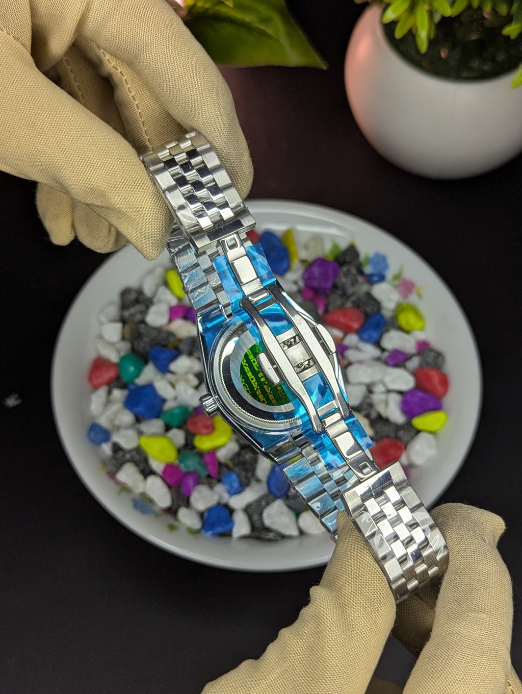 Rolex Oyster Perpetual Land-Dweller White Dial Edition - Premium(Steel Bracelet) Watch