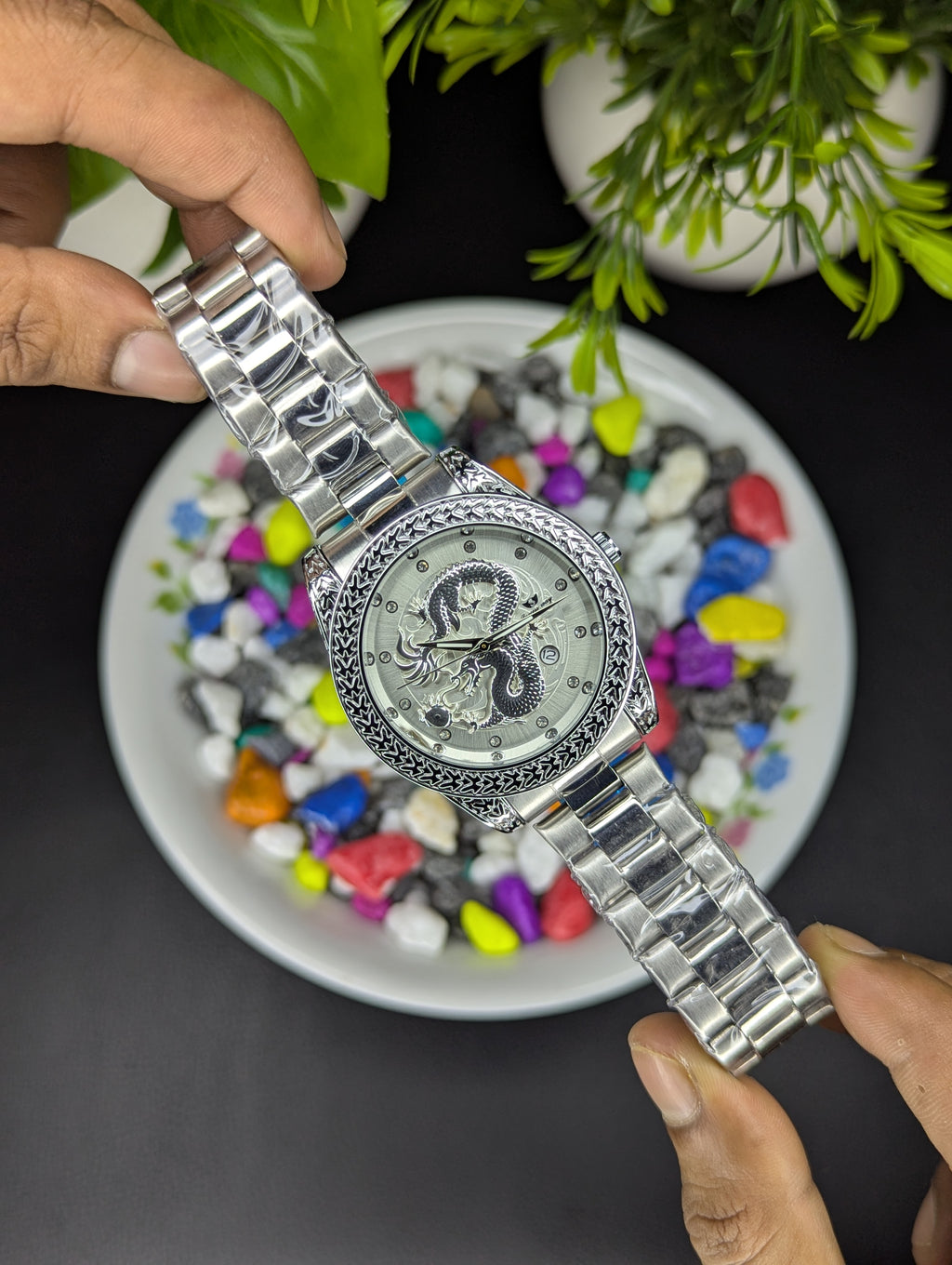 Success Way Dragon White Edition - Premium(Steel Bracelet) Watch