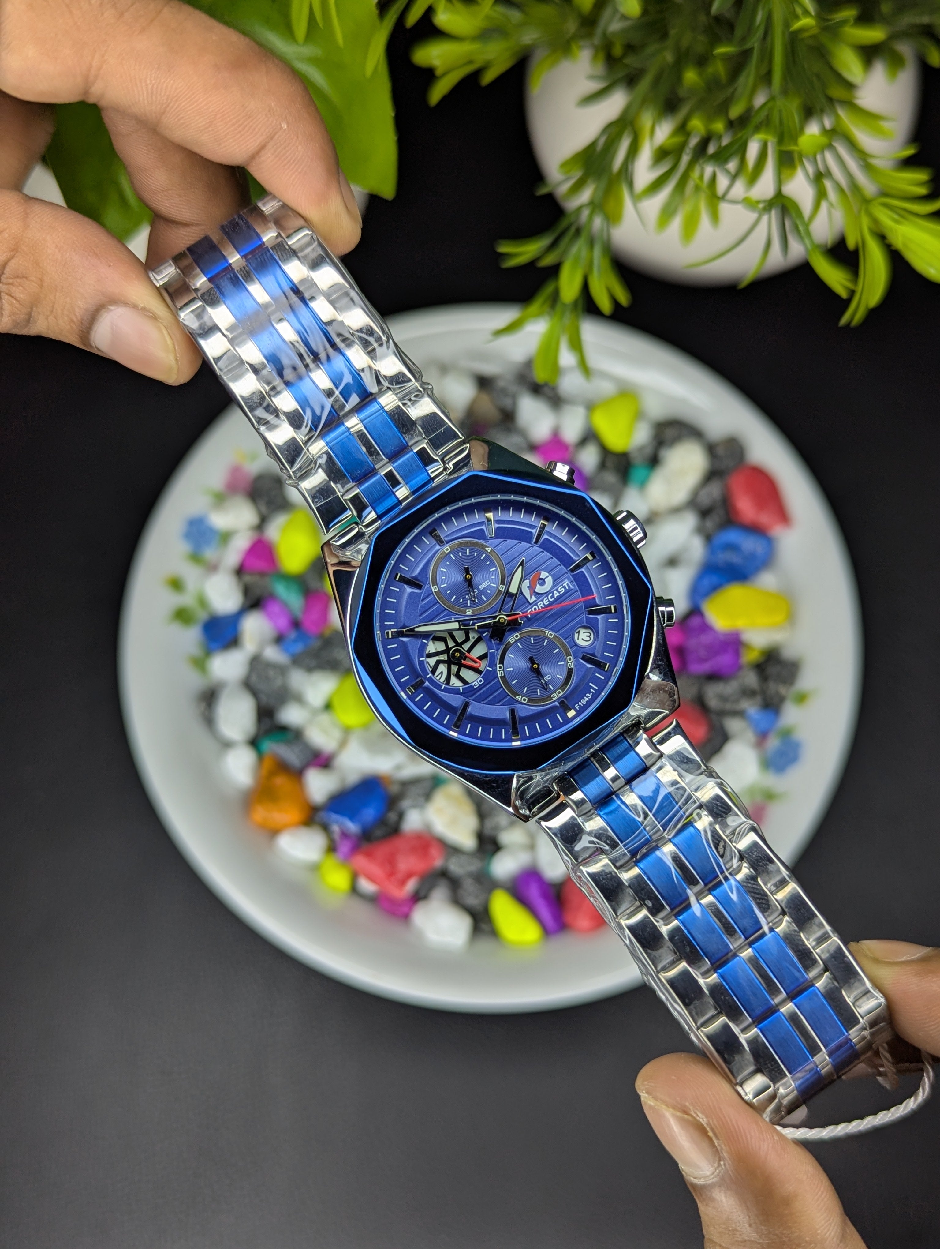 Forecast F1943 Blue Dial Chronograph Edition - Premium (Steel Bracelet) Watch