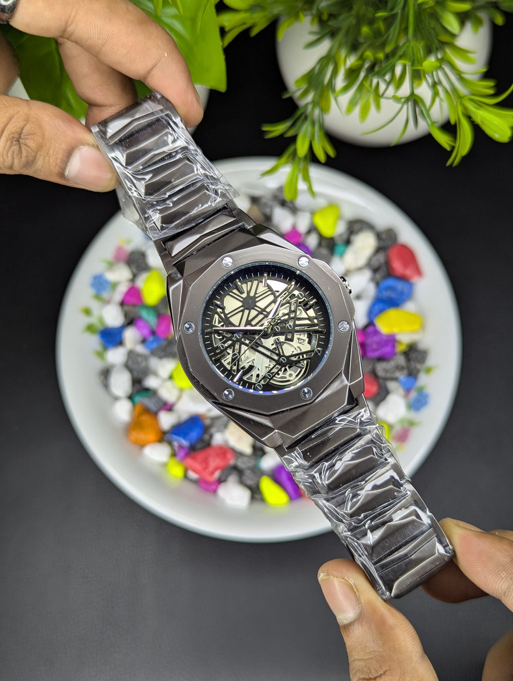 Hublot Gang Sang Skeleton Edition - Premium(Steel Bracelet) Watch